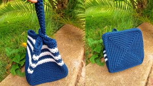 Japanese knot crochet bag pattern