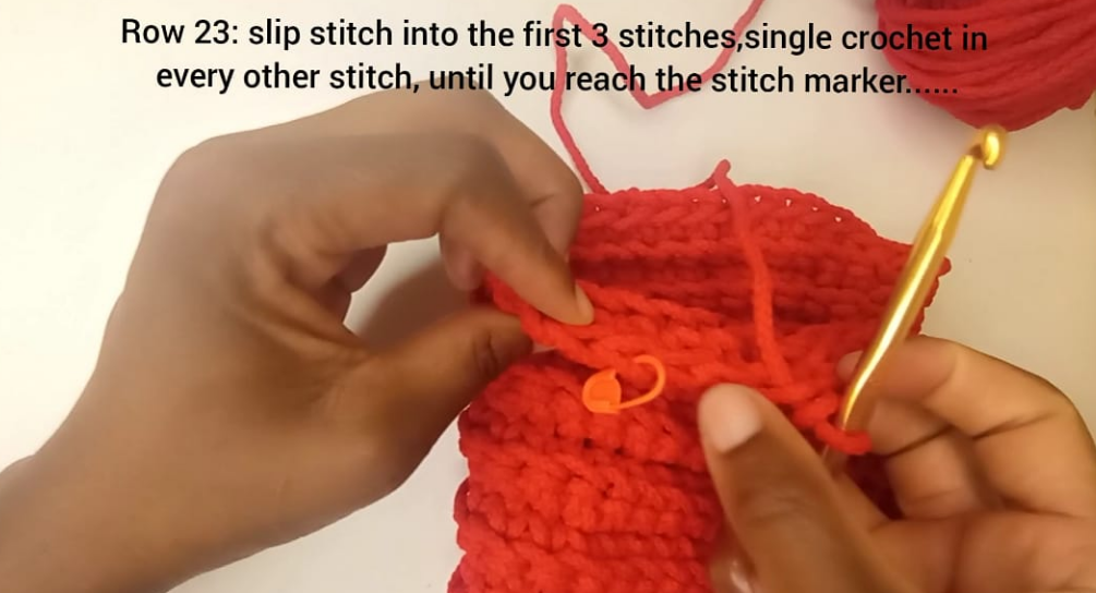 Crochet ribbed bag pattern