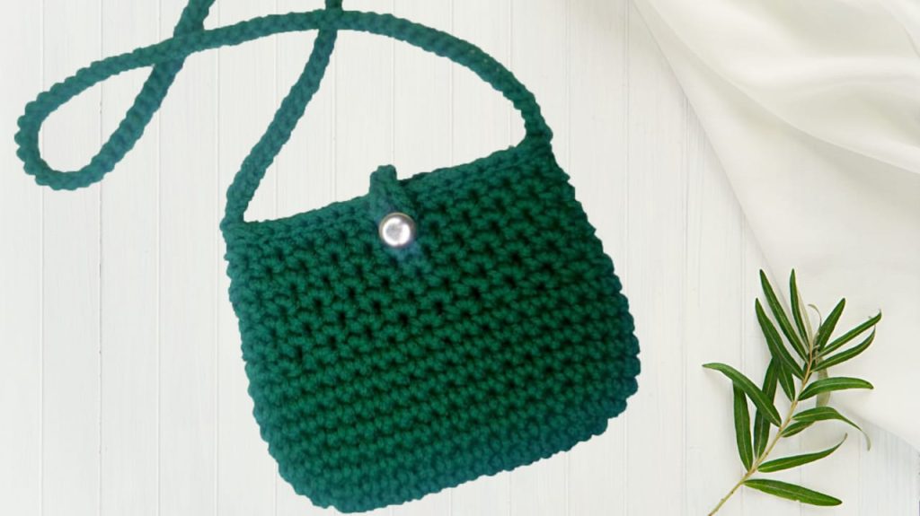 Crochet cross body bag